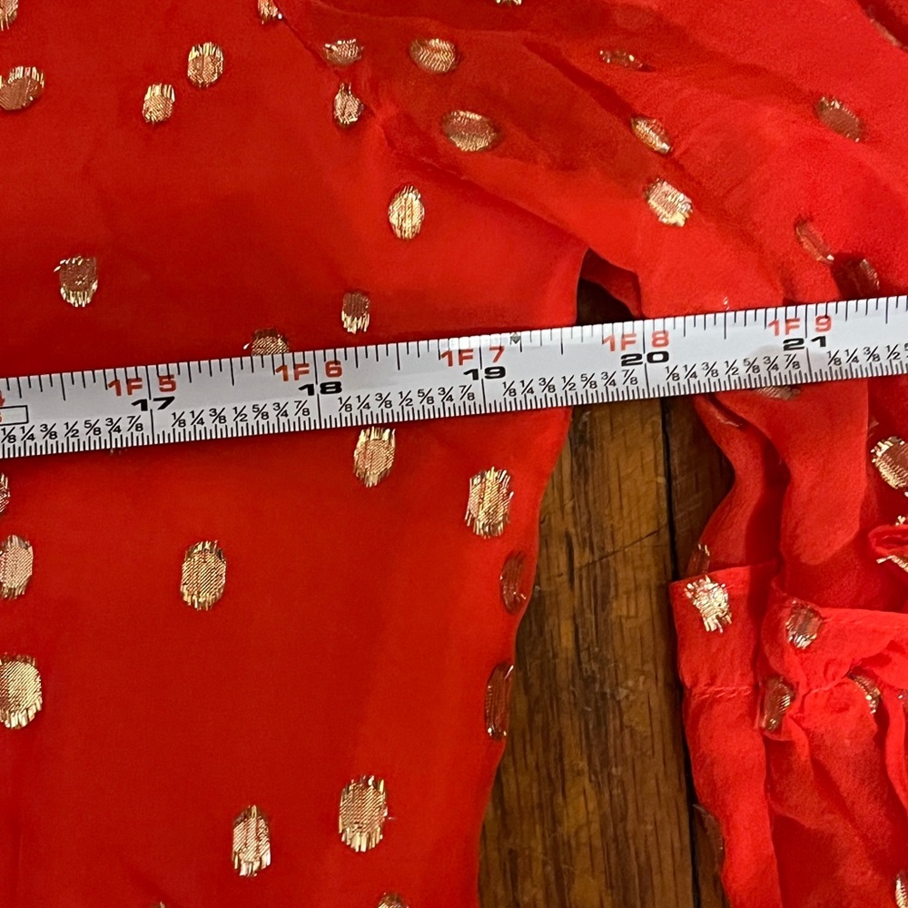 Lily Pulitzer Women's Red Polka Dot Top Size 10 - Picture 15 of 17
